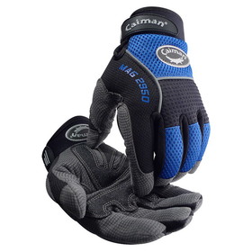 PIP 2950 Caiman MAG Multi-Activity Glove with Padded Synthetic Leather Palm and Blue AirMesh Back
