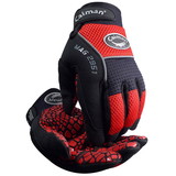 PIP 2951 Caiman MAG Multi-Activity Glove with Silicone Grip on Synthetic Leather Palm and Red AirMesh Back