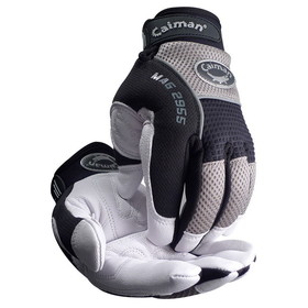 PIP 2955 Caiman MAG Multi-Activity Glove with Padded Goat Grain Leather Palm and Gray AirMesh Back