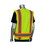 West Chester 302-0500S PIP ANSI Type R Class 2 Two-Tone Eleven Pocket Surveyors Vest, Price/Each