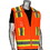 PIP 302-0505 ANSI Type R Class 2 Mesh Breakaway Eleven Pocket Surveyors Vest, Price/each
