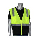 West Chester 302-0710B PIP ANSI Type R Class 2 Five Pocket Value Mesh Vest with Black Bottom Front