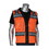 West Chester 302-0800D PIP ANSI Type R Class 2 Black Two-Tone Eleven Pocket Tech-Ready Mesh Surveyors Vest with &quot;D&quot; Ring Access, Price/Each