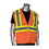 West Chester 302-MVZT PIP ANSI Type R Class 2 Two-Tone Six Pocket Mesh Vest, Price/Each