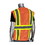 West Chester 302-MVZT PIP ANSI Type R Class 2 Two-Tone Six Pocket Mesh Vest, Price/Each