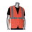 West Chester 302-V100 PIP ANSI Type R Class 2 Dual Sized Value Zipper Mesh Vest, Price/Each
