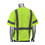 PIP 303-0710B PIP ANSI Type R Class 3 Five Pocket Value Mesh Vest with Black Bottom Front, Price/Each