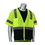 PIP 303-0710B PIP ANSI Type R Class 3 Five Pocket Value Mesh Vest with Black Bottom Front, Price/Each