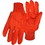 Boss 30PCF Hi-Vis Polyester/Cotton Corded Double Palm Glove with Nap-In Finish - Knit Wrist, Hi-Vis Orange, Price/Pair