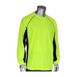 West Chester 310-1150B PIP Non-ANSI Long Sleeve T-Shirt with 50+ UPF Sun Protection, Insect Repellent Treatment and Black Trim
