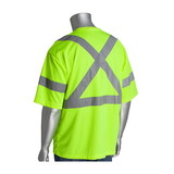 West Chester 313-1400 PIP ANSI Type R Class 3 and CAN/CSA Z96 X-Back Short Sleeve T-Shirt
