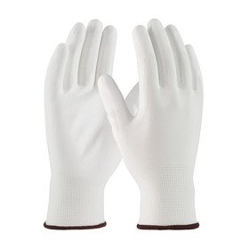 West Chester 33-115 PIP Seamless Knit Polyester Glove with Polyurethane Coated Flat Grip on Palm &amp; Fingers