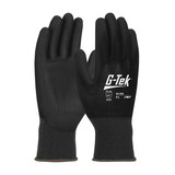 West Chester 33-325 G-Tek Heavy Weight Seamless Knit Nylon Glove with Extra Thick Polyurethane Coated Flat Grip on Palm & Fingers