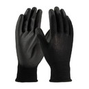 West Chester 33-B115 PIP Seamless Knit Polyester Glove with Polyurethane Coated Flat Grip on Palm & Fingers