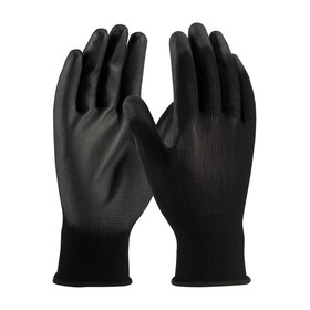 PIP 33-B115 PIP Seamless Knit Polyester Glove with Polyurethane Coated Flat Grip on Palm &amp; Fingers