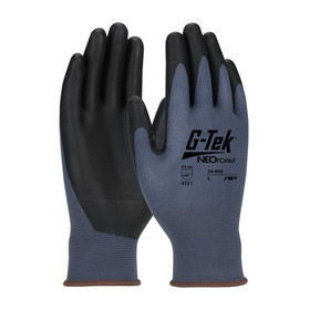 PIP 34-600 G-Tek NeoFoam Seamless Nylon Glove with NeoFoam Coated Palm &amp; Fingers - Touchscreen Compatible