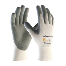 PIP 34-800 MaxiFoam Premium Seamless Knit Nylon Glove with Nitrile Coated Foam Grip on Palm &amp; Fingers