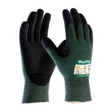 West Chester 34-8443 MaxiFlex Cut Seamless Knit Engineered Yarn Glove with Premium Nitrile Coated MicroFoam Grip on Palm & Fingers - Micro Dot Palm