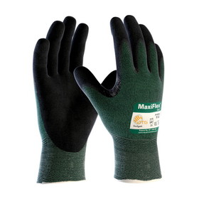 PIP 34-8743 MaxiFlex Cut Seamless Knit Engineered Yarn Glove with Premium Nitrile Coated MicroFoam Grip on Palm &amp; Fingers