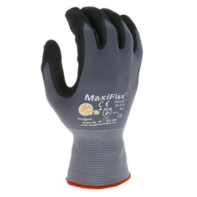 PIP 34-874 MaxiFlex Ultimate Seamless Knit Nylon / Elastane Glove with Nitrile Coated MicroFoam Grip on Palm &amp; Fingers