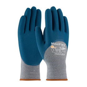PIP 34-9025 MaxiFlex Comfort Seamless Knit Cotton / Nylon / Elastane Glove with Nitrile Coated MicroFoam Grip on Palm, Fingers &amp; Knuckles
