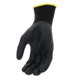 PIP 34-MP150 G-Tek GP Seamless Knit Nylon Glove with Impact Protection and Nitrile Coated Foam Grip on Palm &amp; Fingers