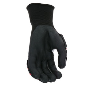PIP 34-MP155 G-Tek GP Seamless Knit Nylon Glove with Impact Protection and Nitrile Coated Foam Grip on Palm &amp; Fingers