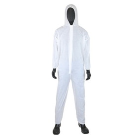 PIP 3406 PIP PE Laminate Coverall Hood with Elastic Wrist &amp; Ankle