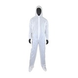 West Chester 3409 PIP PE Laminate Coverall with Elastic Wrist & Ankle with Attached Hood & Boot