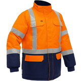 West Chester 343M6450X Bisley ANSI Type R Class 3 and CSA Z96 Class 2 X-Back Extreme Cold Jacket with Navy Bottom