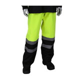 West Chester 353-1202 Viz ANSI Class E Value All Purpose Waterproof Pants with Black Bottoms