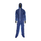 West Chester 3584 PIP SBP Navy Coverall With Hood & Boot