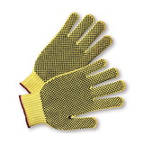 West Chester 35KDEBSL PIP Seamless Knit Kevlar / Cotton Plated Glove with Double-Sided PVC Dot Grip - Ladies'