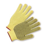 West Chester 35KD PIP Seamless Knit Kevlar Glove with PVC Dot Grip - Light Weight
