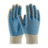 West Chester 36-110BB PIP Regular Weight Seamless Knit Cotton/Polyester Glove with PVC Brick Pattern Grip - Double-Sided