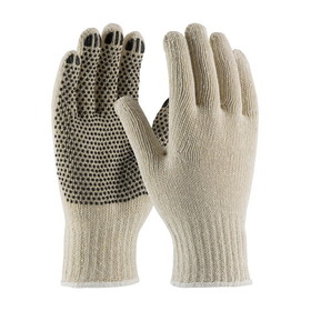 PIP 36-110PD PIP Regular Weight Seamless Knit Cotton/Polyester Glove with PVC Dotted Grip