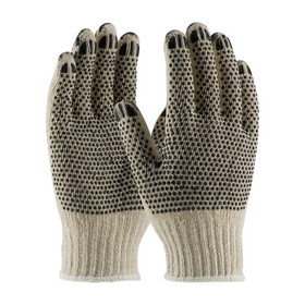 PIP 36-C330PDD PIP Heavy Weight Seamless Knit Cotton/Polyester Glove with PVC Dotted Grip - Double-Sided w/ Coated Fingertips