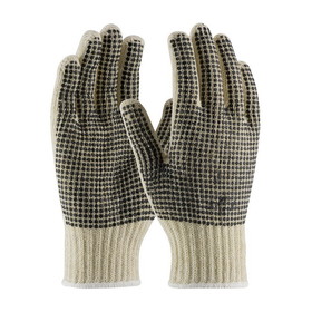 PIP 37-C110PDD PIP Seamless Knit Cotton / Polyester Glove with Double-Sided PVC Dot Grip - 7 Gauge