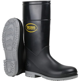 PIP 383-890 Boss Footwear 16" Black Polyblend Steel Toe and Shank Boot