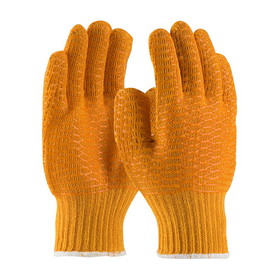 PIP 39-3013 PIP Seamless Knit Polyester Glove with Double-Sided PVC Honeycomb   Criss-Cross Grip - Knit Wrist