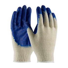 PIP 39-C120 PIP Seamless Knit Cotton / Polyester Glove with Latex Coated Smooth Grip on Palm &amp; Fingers - Economy Grade