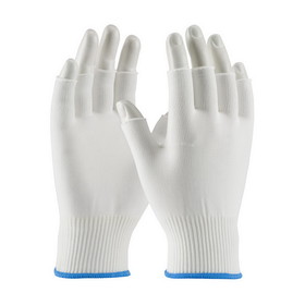 PIP 40-732 CleanTeam Medium Weight Seamless Knit Nylon Clean Environment Glove - Half-Finger