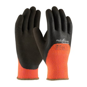 PIP 41-1475 PowerGrab Thermo 3/4 Hi-Vis Seamless Knit Acrylic Terry Glove with Latex MicroFinish Grip on Palm, Fingers &amp; Knuckles