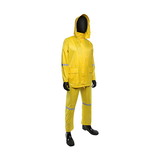 West Chester 4338 Three-Piece Rain Suit with Reflective Stripes - 0.18 mm