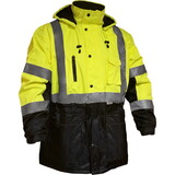 PIP 433ST ANSI Type R Class 3 Waterproof and Breathable Parka with 3M Thinsulate Insulation and Black Bottom