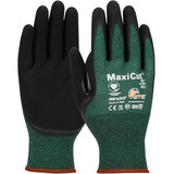 PIP 44-304 MaxiCut Oil Seamless Knit Engineered Yarn Glove with Nitrile Coated MicroFoam Grip on Palm & Fingers