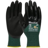 PIP 44-305 MaxiCut Oil Seamless Knit Engineered Yarn Glove with Nitrile Coated MicroFoam Grip on Palm, Fingers & Knuckles