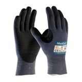 West Chester 44-3445 MaxiCut Ultra DT Seamless Knit Engineered Yarn Glove with Premium Nitrile Coated MicroFoam Grip on Palm & Fingers - Micro Dot Palm