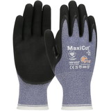 PIP 44-504 MaxiCut Oil Seamless Knit Engineered Yarn Glove with Nitrile Coated MicroFoam Grip on Palm & Fingers