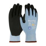 West Chester 44-6745 MaxiCut Ultra Seamless Knit Dyneema Diamond Blended Glove with Premium Nitrile Coated MicroFoam Grip on Palm & Fingers